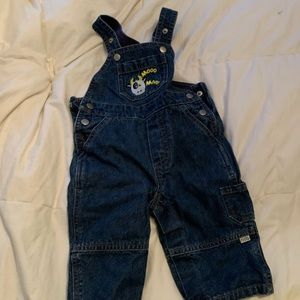Jean Overalls with Cow. Size 3-6 months